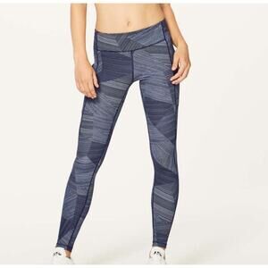 lululemon athletica Blue Patterned Leggings